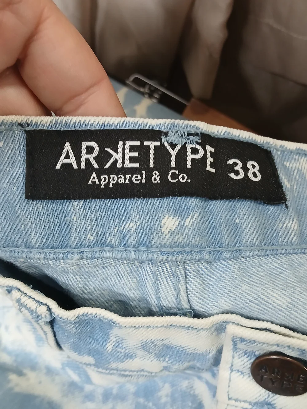 Bleached Light Blue Ripped Men’s Denim Shorts